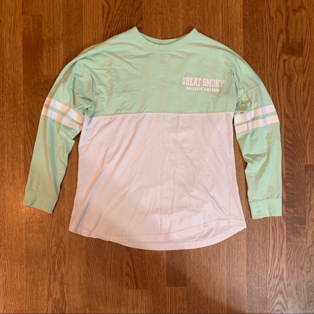 Great Smokey Mountains Varsity Long-Sleeved Tee